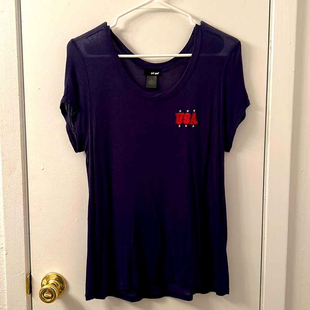 Blue Wet Seal USA Top